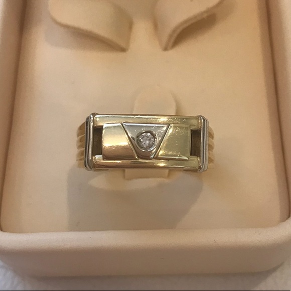 Jewelry - 14K Yellow Gold Diamond Ring